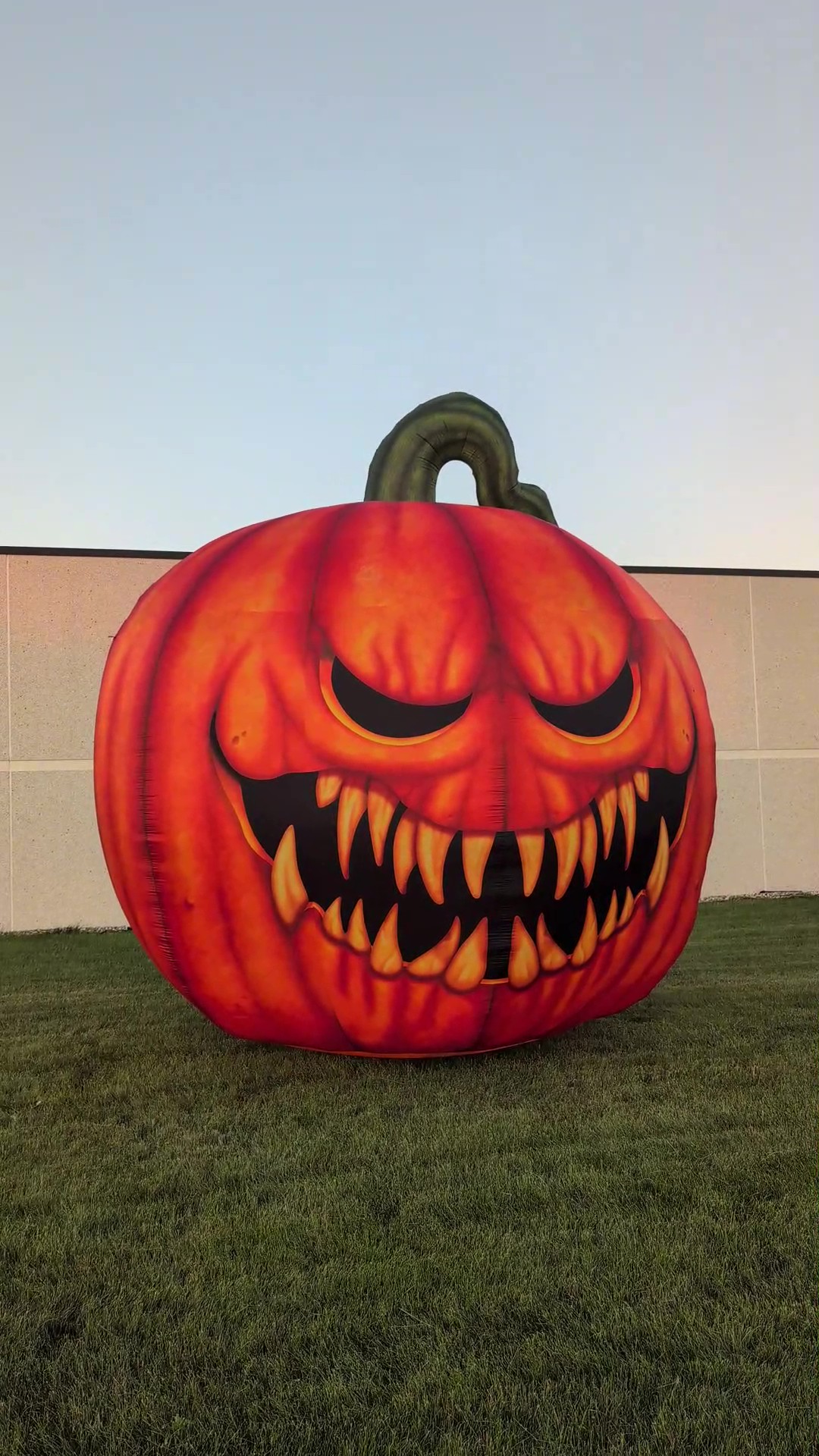 Go big this Halloween with this exclusive 15FT Inflatable Giant Pumpkin Decoration! This oversized decoration lights up for nighttime display and makes a bold, festive statement on your lawn or at events.